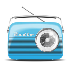 Vintage Radio. Vector illustration