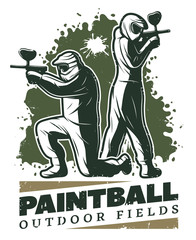 Sticker - Vintage Paintball Club Template