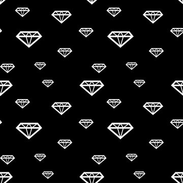 Abstract seamless pattern with many elements
