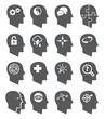 Psychology vector icons set