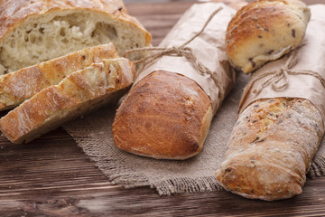 Fresh homemade bread