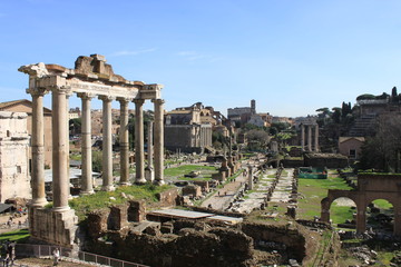 Wall Mural - The Roman Forum in Rome, Italy