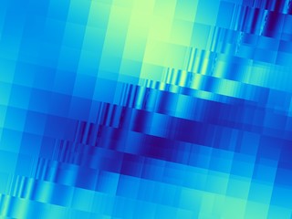 Abstract image in futuristic technology style. Horizontal blue geometric background.