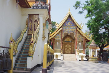 luxury temple in north of thailand.