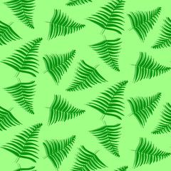  Pattern with tropical palm leaves