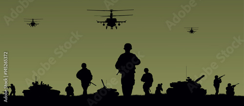 Plakat Żołnierze na wykonanie misji bojowej