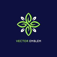 Wall Mural - Vector logo design template - natural concept