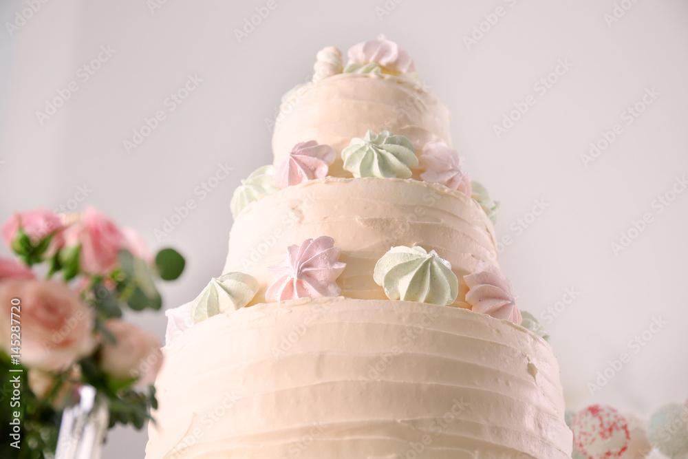 Tasty cake prepared for birthday party