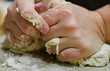 © Ben R - Hands kneading dough in flour