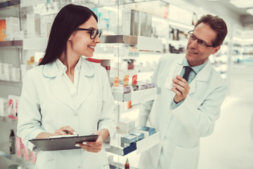 Wall Mural - Couple of pharmacists