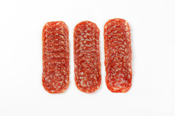 Canvas Print - thin slices of salami