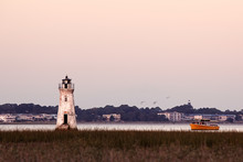 Old Lighthouse At The Cockspur Island