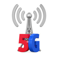 Poster - 5G Network Sign Isolated