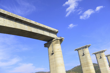 Wall Mural - Concrete pier in construction site