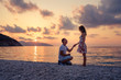© ASTA Concept - Romantic marriage proposal on the beach
