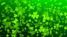 Green Hearts On The Day Of St. Patrick