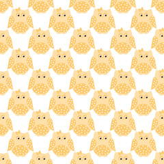 Poster - Orange dotted owls