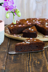 Sticker - Chocolate brownie cake with prunes