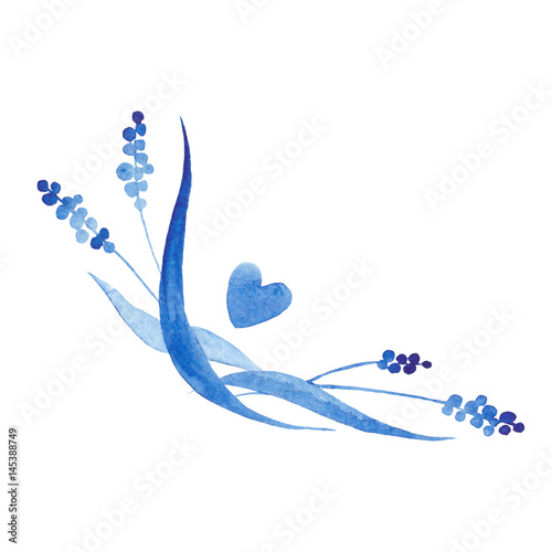 Blue Indigo Watercolor Style Corner Design Element For Wedding Invitation Card Decoration Buy This Stock Vector And Explore Similar Vectors At Adobe Stock Adobe Stock