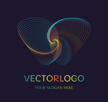 Abstract Butterfly Logo. Vector Symbol.