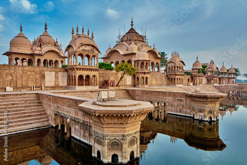Stampa su Tela Kusum sarovar ancient abandoned temple in India UP