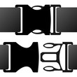 buckle clip bag vector icon