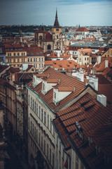 Canvas Print - Prague roofs