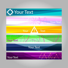 Poster - set of banners for the website