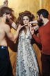 © Volodymyr - Pretty girl and two bearded men with beards