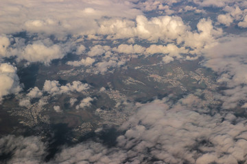 aerial view from above