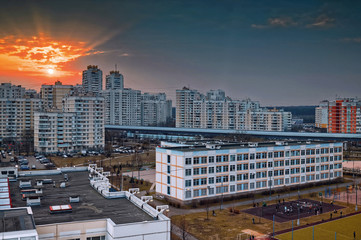 City, residential quarters