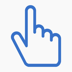 Poster - Cursor hand web icon vector illustration design.