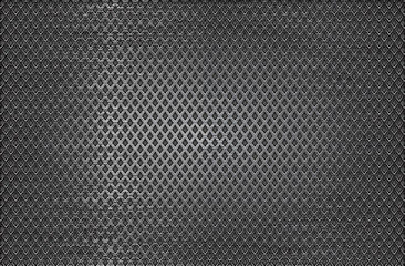 Canvas Print - Metal perforated background. Scratched surface with diamond shape holes