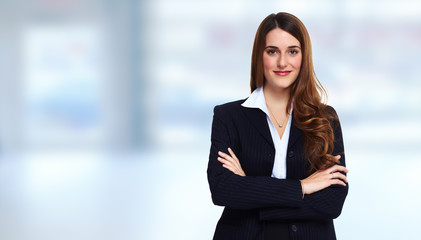 Canvas Print - Young businesswoman