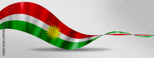Valokuvatapetti Kurdistan flag day on a gray background