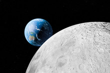 Mond Und Erde - Illustration