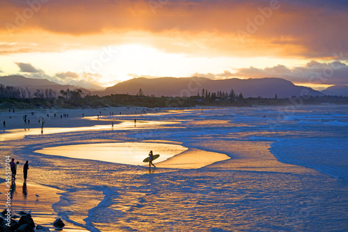 Fotomural Sunset in Byron Bay, Australia
