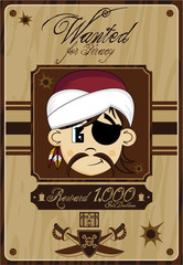 Wall Mural - Cute Cartoon Pirate