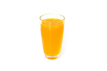 Orange Juice On White Background
