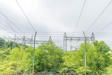 Overhead Transmission Tower Line Electricity Steel Lattice Pylon