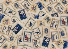 Stamps Choreography Dance Vintage Set Of Background