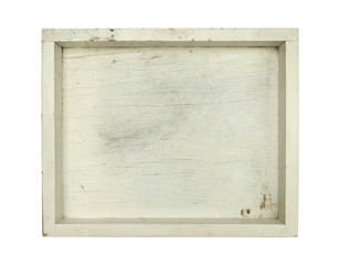 Wall Mural - wooden box (with clipping path) isolated on white background