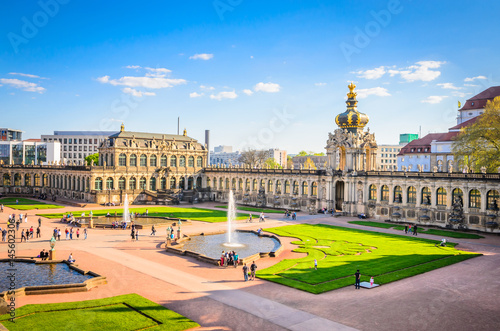 Fotografie, Obraz Famous Zwinger palace (Der Dresdner Zwinger) Art Gallery of Dresden, Saxony, Ger