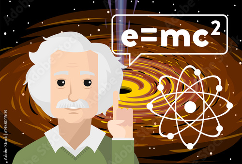 great genius theoretical physicist talking about black holes and relativity theo Poster