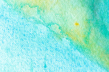 Blue Abstract Watercolor Macro Texture Background. Hand Painted Watercolor Background
