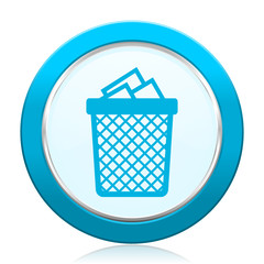 Leinwandbilder - Trash can vector icon.