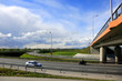 Droga asfaltowa, obwodnica Opola, most drogowy.