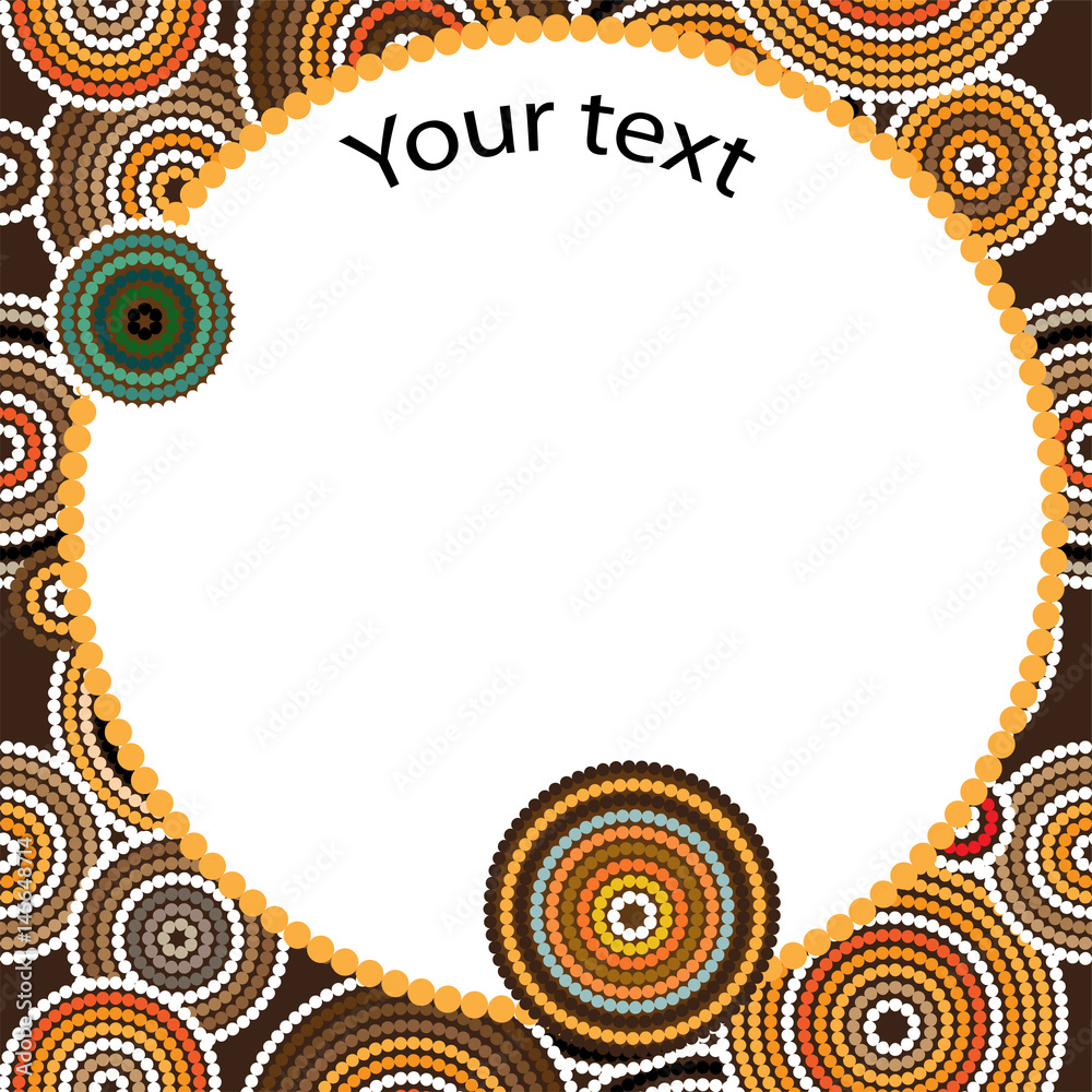 Aboriginal art vector seamless background Stock Vector | Adobe Stock