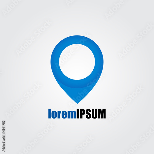 Logo Geo Point Navigation Vector Design Template Location Pin Map Logo Geo Point Navigation Vector Design Template Location Pin Map Symbol Logotype Looped Impossible Infinite Shape Geographic Icon