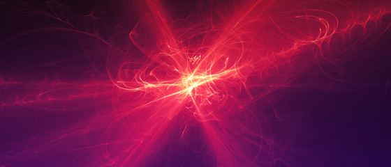 Wall Mural - purple glow energy wave.